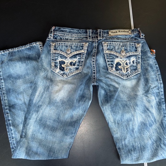 Rock Revival Blue Boot Cut Jeans - Picture 3 of 7